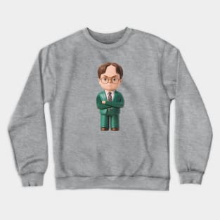 Adorable Dwight Schrute Bobblehead from The Office Crewneck Sweatshirt